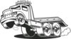 Flatbed Tow Truck Cartoon